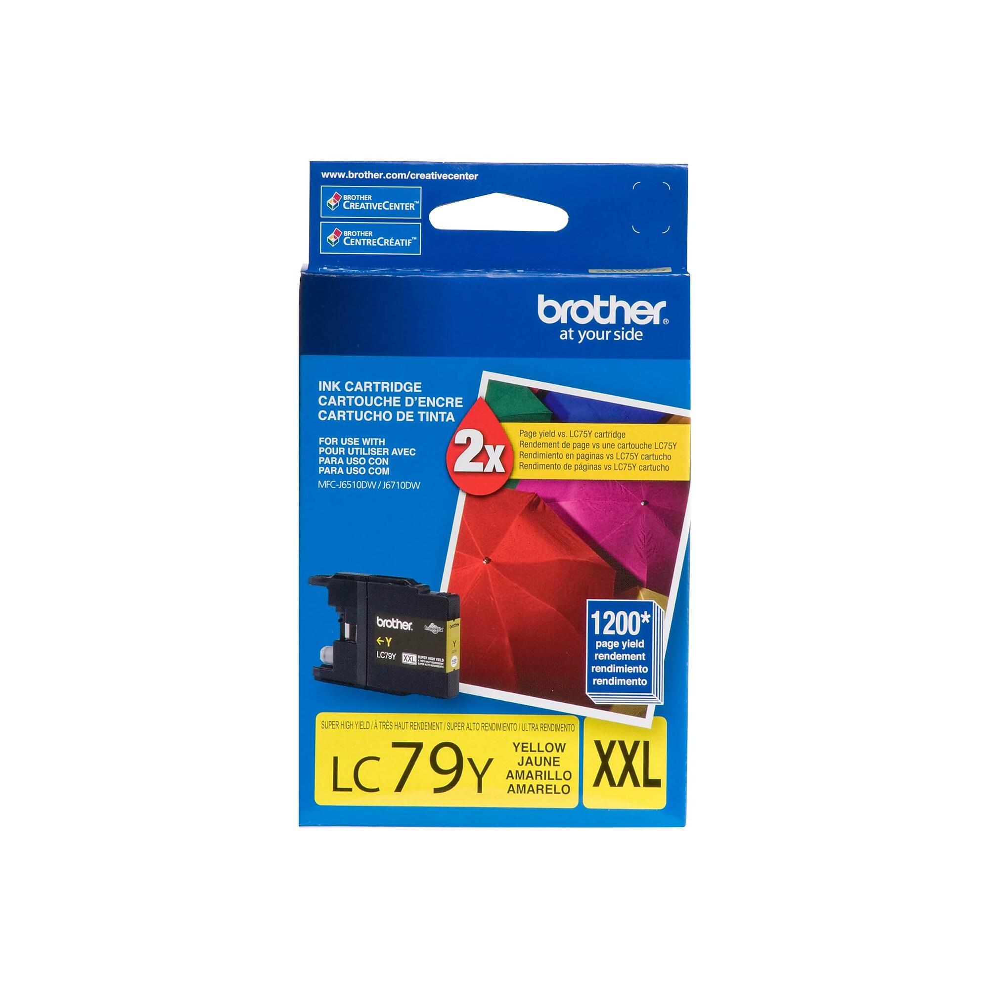 Brother LC79Y Yellow Extra High Yield Ink Cartridge, Prints Up to 1,200 Pages Sansujyuku sansujyuku.com