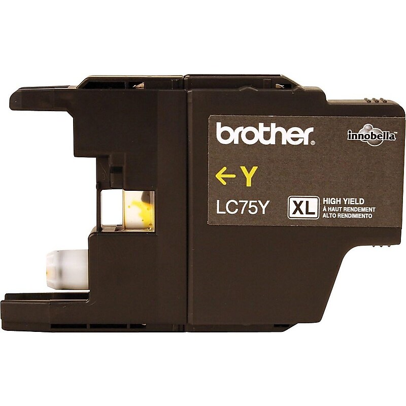 Brother LC75YS Yellow High Yield Ink Cartridge   (BRTLC75Y) image 1