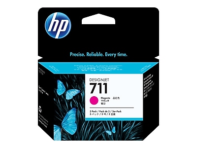 HP 711 Magenta Standard Yield Ink Cartridge, 3/Pack (CZ135A) Sansujyuku sansujyuku.com