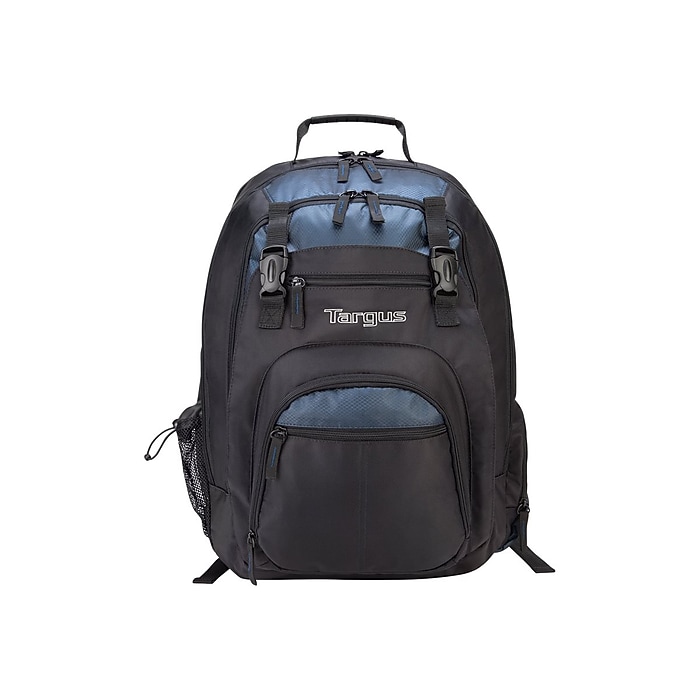 Targus Laptop Backpack, Solid, Black/Blue (TXL617)