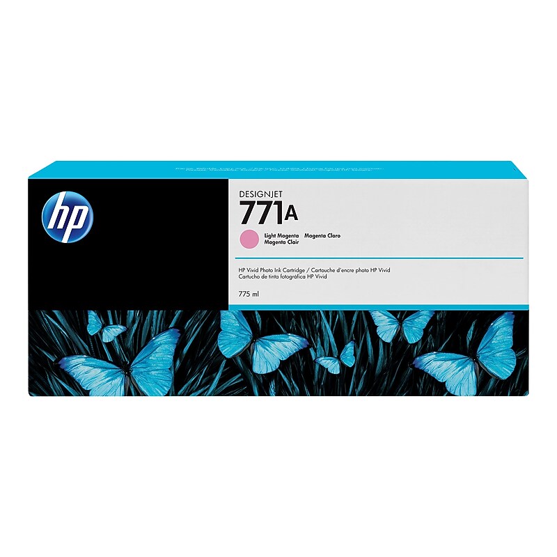 HP 771A Light Magenta Standard Yield Ink Cartridge (B6Y19A) image 1