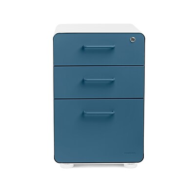 Poppin 3-Drawer Stow Locking Filing Cabinet - Thumbnail 4