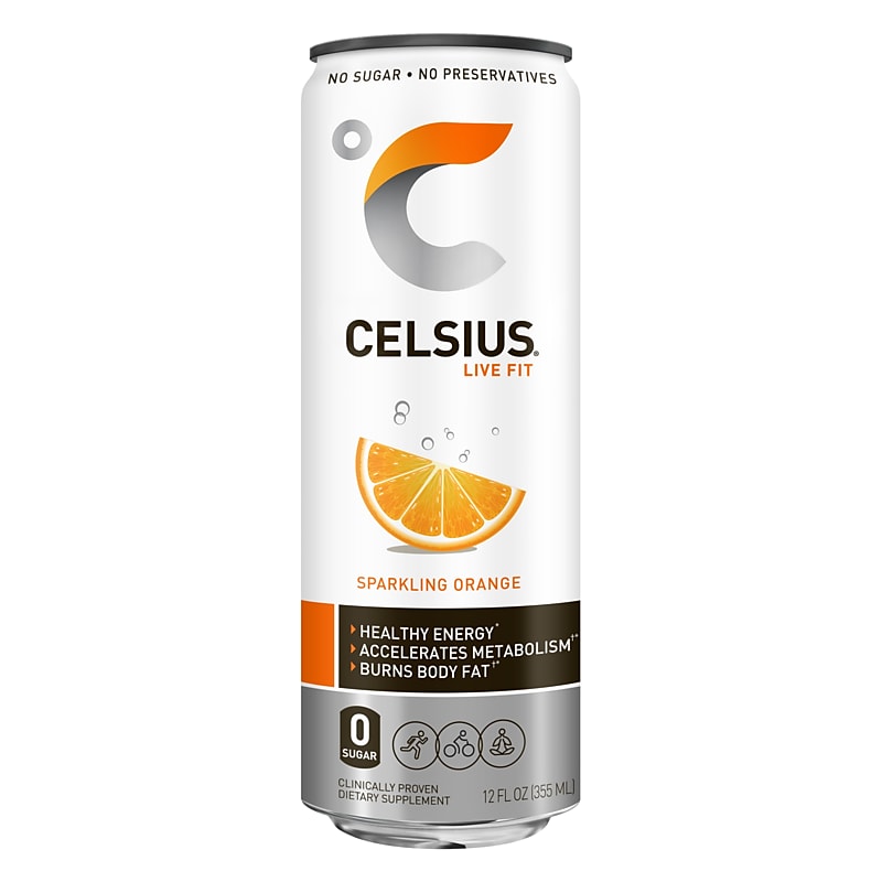 Celsius Sparkling Orange Drink, 12 Fl. Oz., 12/Carton (CLL00055) image 1