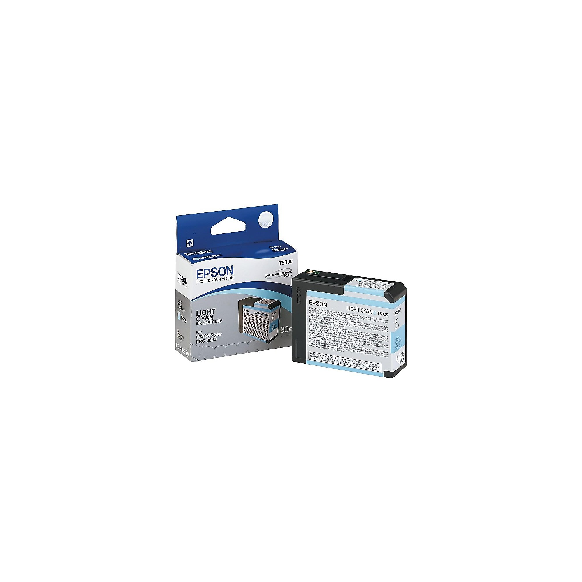 Epson T580 Ultrachrome Light Cyan Standard Yield Ink Cartridge Sansujyuku sansujyuku.com