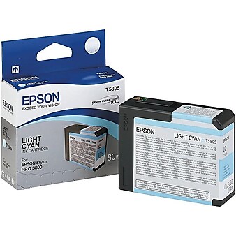 Epson T580 Ultrachrome Light Cyan Standard Yield Ink Cartridge
