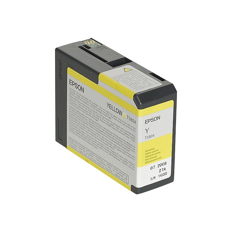 Epson T580 Ultrachrome Yellow Standard Yield Ink Cartridge image 1