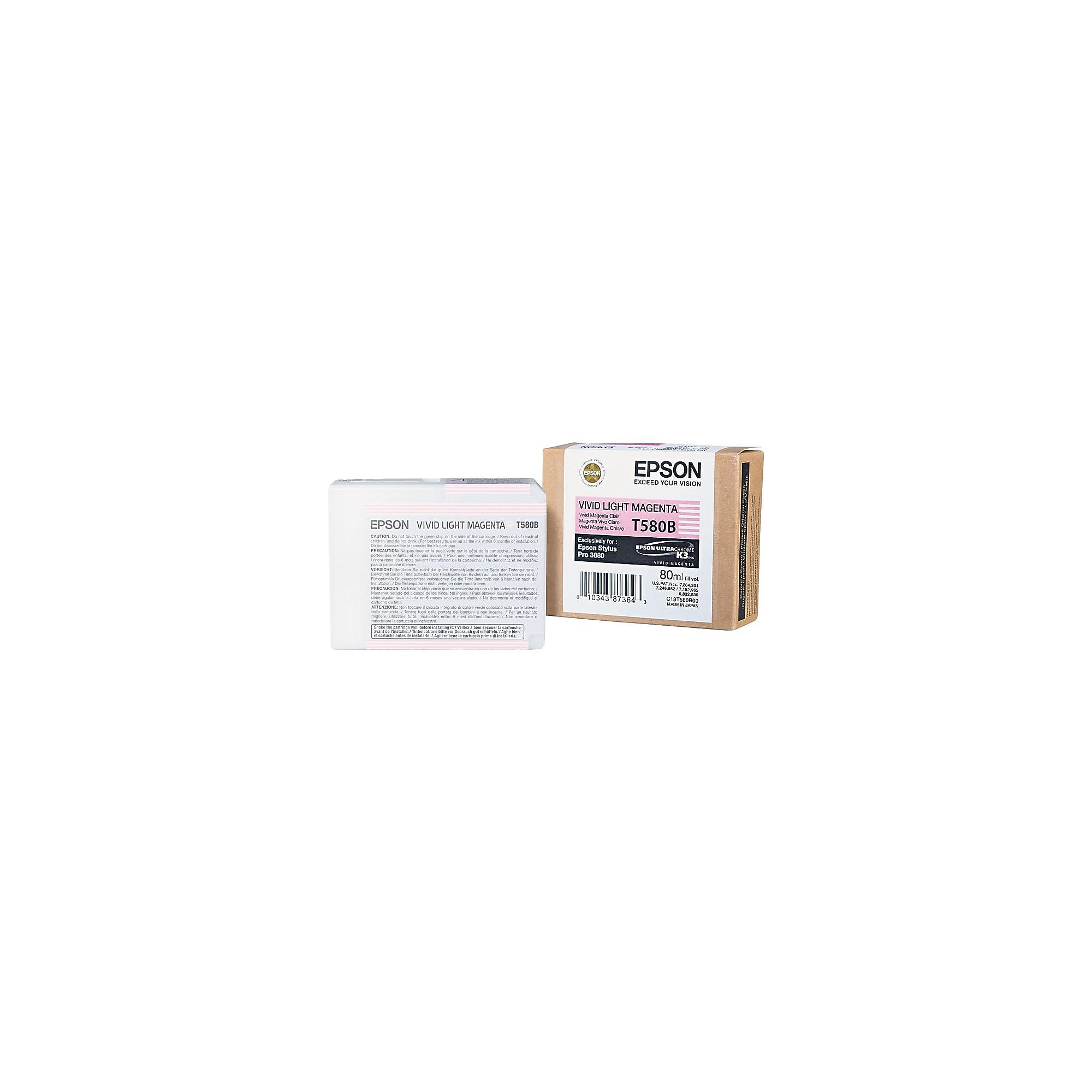 Epson T580 Light Magenta Standard Yield Ink Cartridge (T580B00) Sansujyuku sansujyuku.com