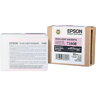 Epson T580 Light Magenta Standard Yield Ink Cartridge (T580B00)
