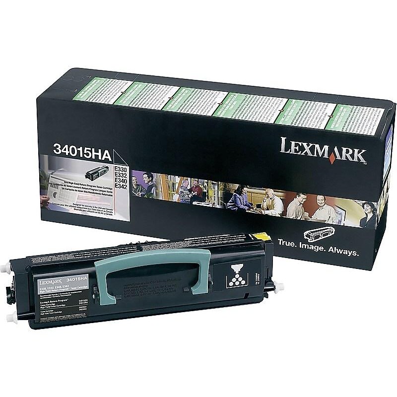 Lexmark 34015HA Black High Yield Toner Cartridge image 1