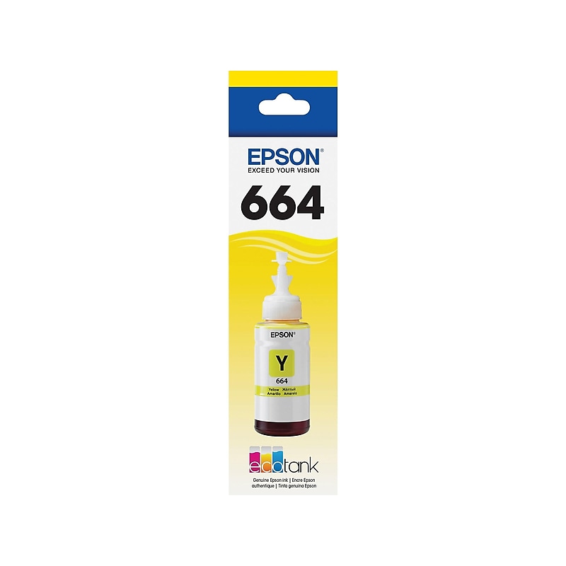 Epson T664 Yellow Ultra High Yield Ink Cartridge image 1