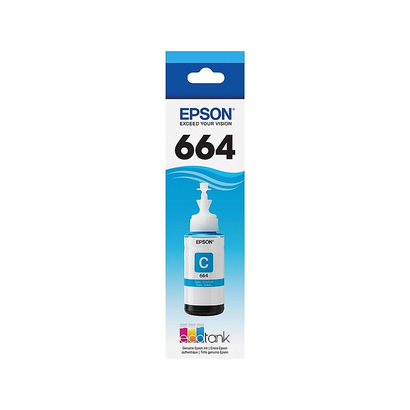 Epson T664 Cyan Ultra High Yield Ink Cartridge image 1