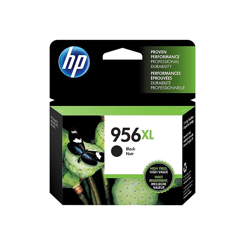 HP 956XL Black High Yield Ink Cartridge, Prints Up to 3,000 Pages (L0R39AN#140) image 1