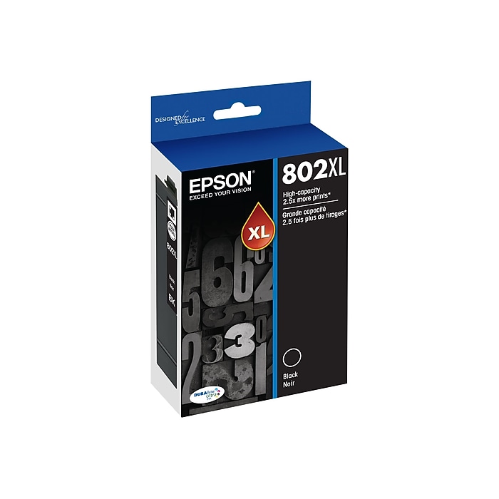 Epson T802XL Black High Yield Ink Cartridge (T802XL120-S