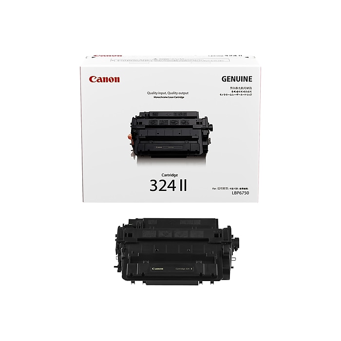 Canon 324 Original Toner Cartridge - Laser - Standard Yield - 11000 Pages - Black - 1 Each Canon 324 Original Toner Cartridge - Laser - Standard Yield - 11000 Pages - Black - 1 Each