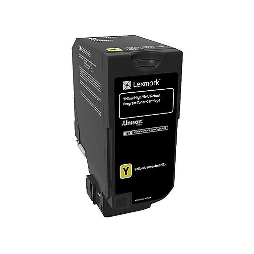 Lexmark 74 Yellow Extra High Yield, Return Program Toner Cartridge