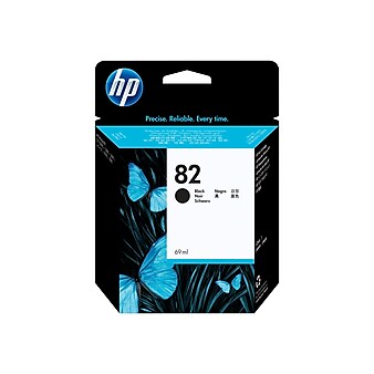 HP 82 Black Standard Yield Ink Cartridge (CH565A)