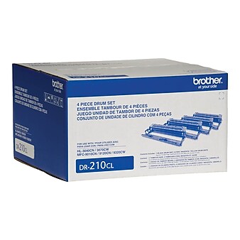 Brother DR-210 Drum Unit, 4/Pack (DR210CL)