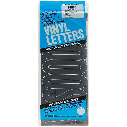 Shop Staples for Graphic Products 6" Permanent Adhesive Vinyl Letters