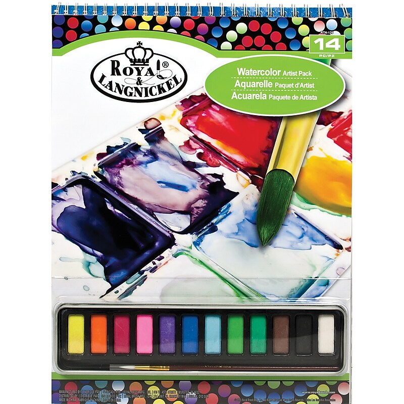 Royal Brush Artist Pack Non Washable Watercolor, Assorted Colors (RTN-126) image 1