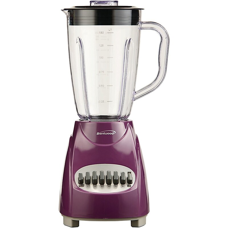 Brentwood JB-220PR 12-speed Blender With Plastic Jar (Purple) image 1