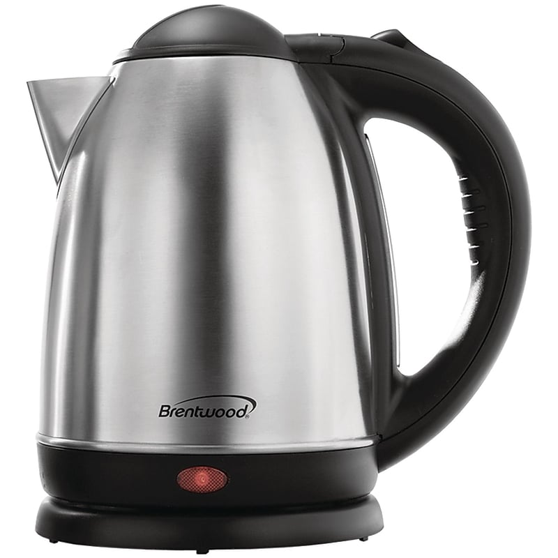 Brentwood KT-1790 Stainless Steel Electric Kettles, 7.18- Cups, Silver/Black (BTWKT1790) image 1