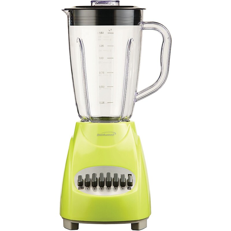 Brentwood JB-220G 12-speed Blender With Plastic Jar (Lime Green) image 1
