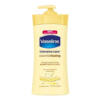 Vaseline® Intensive Care Essential Healing Lotion,Unscented, 20.3 oz (CB040837)