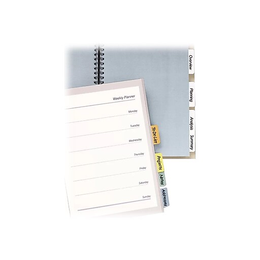 Avery® 11/4" Assorted Color Printable SelfAdhesive Tabs Staples