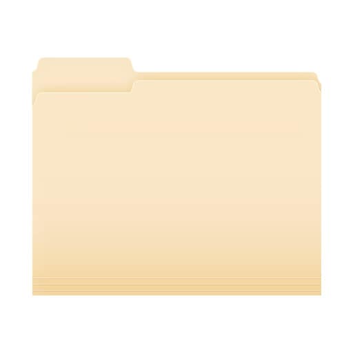 Pendaflex Essentials File Folders, 1/3-Cut Tab, Letter Size, Manila,  100/Box (752 1/3)