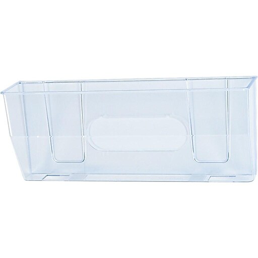 Staples 1Pocket Plastic Wall File, Clear (20477/50101) Staples