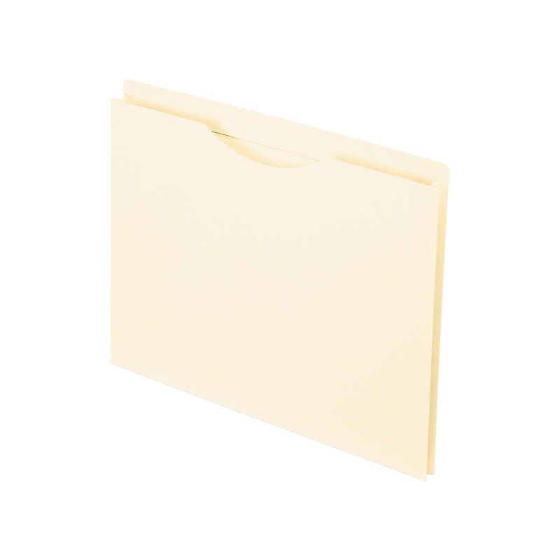 Pendaflex 10% Recycled Reinforced File Jacket, 1" Expansion, Letter Size, Manila, 50/Box (PFX22100) image 1