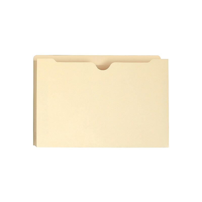 Smead® File Jacket, Reinforced Tab, 1" Expansion, Legal Size, Manila, 50/Box (76520) image 1