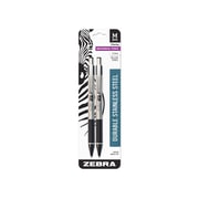 Zebra M-301 Stainless Steel Mechanical Pencils, 0.5mm, No. 2 Lead, Black, 2/Pack (54012)