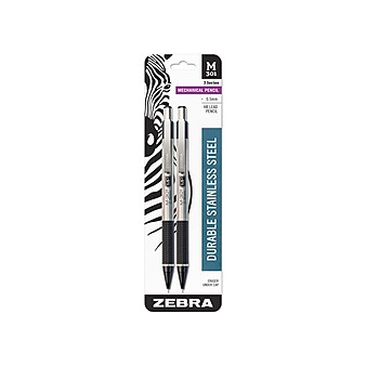 Zebra M 301 Mechanical Pencil 0.5mm 2 Medium Lead 2 Pack