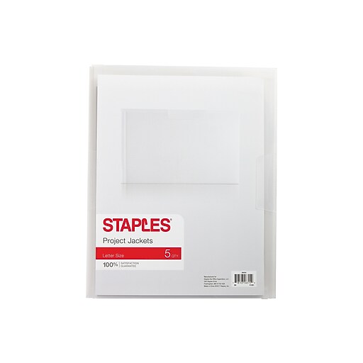 clear poly file jackets