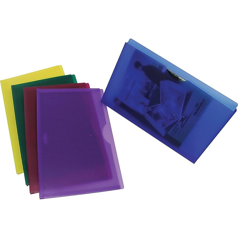 Pendaflex File Jackets, 1" Expansion, Legal Size, Assorted Colors, 5/Pack (PFX 50993) image 1