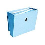 Staples Reinforced Expanding File with Flap, Letter Size, 13-Pocket, Assorted Colors (38299)
