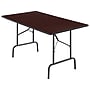 Staples 6' x 30" Wooden Heavy Duty Folding Table, Walnut (58366)~#|#~sp41687329_sc7