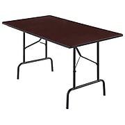 Staples Folding Table, 72"L x 30"W, Walnut (58366)