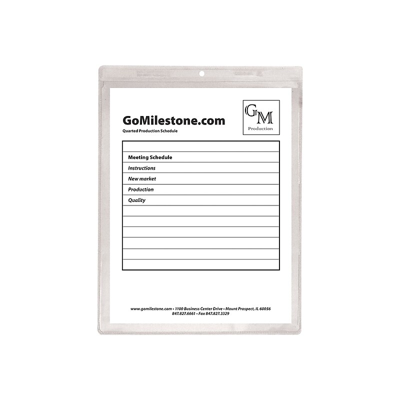 C-Line Job Ticket Holders, 9" x 12", Clear, 50/Box (80912) image 1