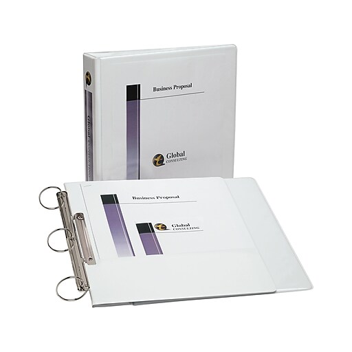 Avery Flip Back Heavy Duty 1" 3Ring View Binder, White (17580) at Staples