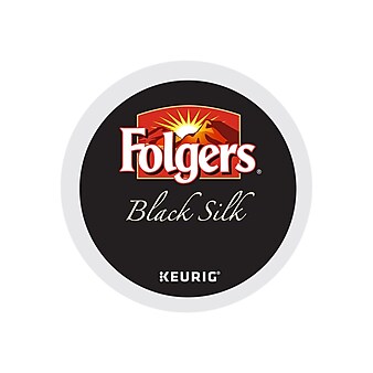 Folgers Black Silk Coffee, Keurig® K-Cup® Pods, Dark Roast, 24/Box (6662)
