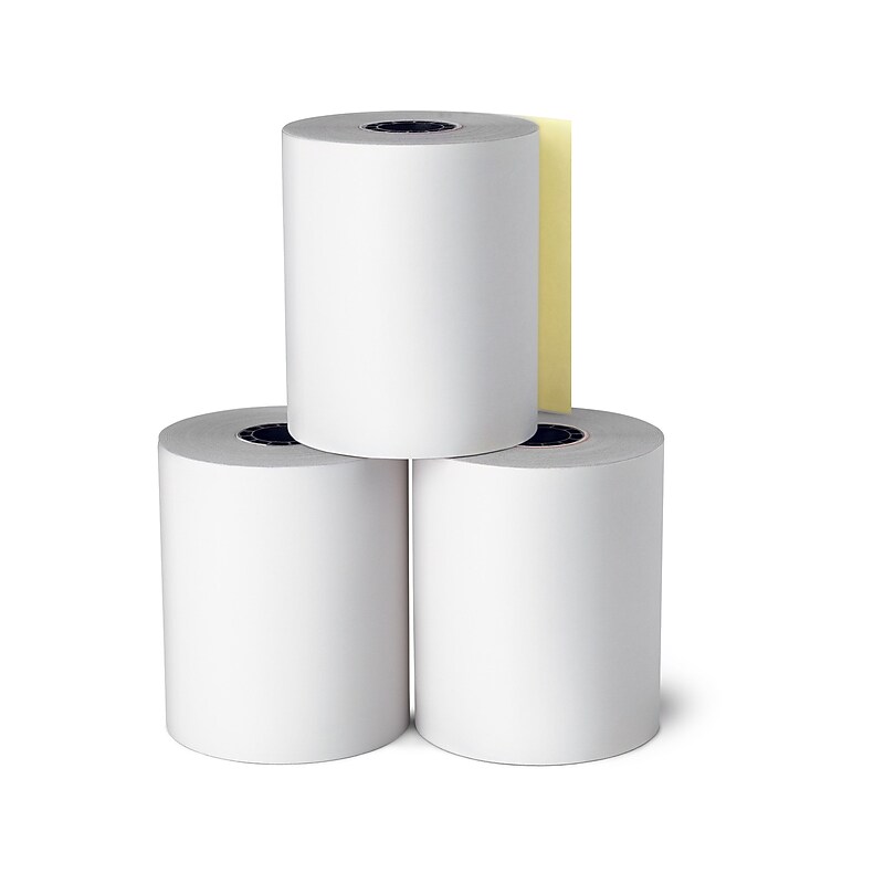 Staples 2 Part Carbonless Cash Register/POS Rolls, 3" x 90', 10/Pack (28389/452173) image 1