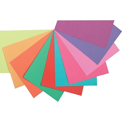TruRay® Bright Colored Construction Paper, 9" x 12", Assorted Colors