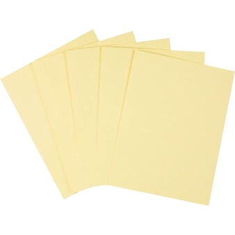 Staples 67 lb. Cardstock Paper, 8.5" x 11", Canary, 250 Sheets/Pack (82993)