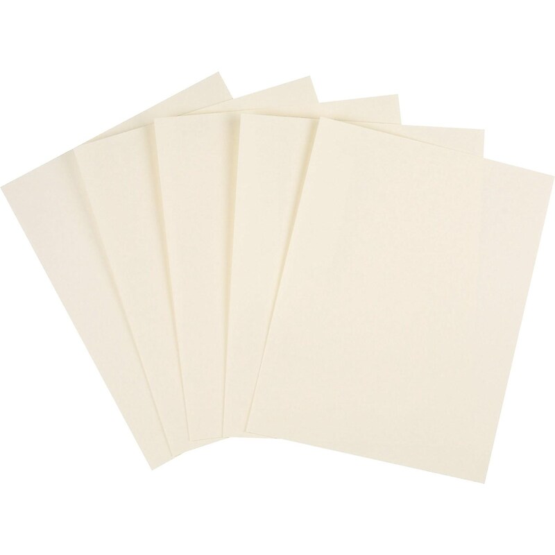 Staples 67 lb. Cardstock Paper, 8.5" x 11", Cream, 250 Sheets/Pack (82997) image 1