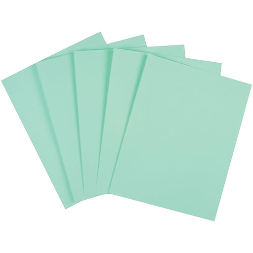 Staples Pastel Paper, 8.5 x 11, Green - 500 sheets