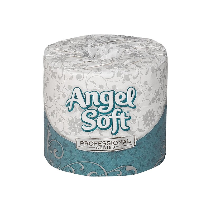 Angel Soft Professional Series Recycled Toilet Paper, 2-ply, White, 450 Sheets/Roll, 80 Rolls/Case (16880) image 1