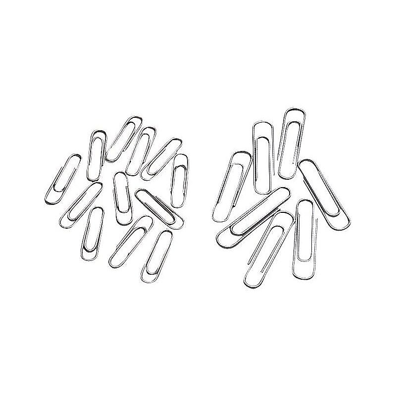 Staples Paper Clips, #1, Gray/Silver, 100/Box (A7026603A) image 1