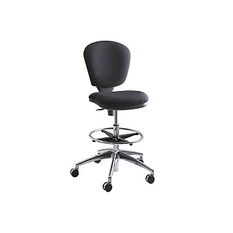 Safco Metro Extended-Height Acrylic Drafting Chair, Black (3442BL)